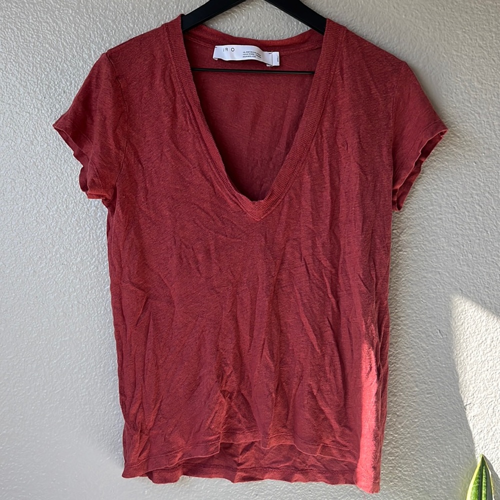 IRO Womens size small V-neck shirt